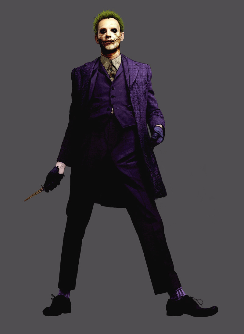 Illustration for article titled Never-seen Dark Knight concept art reveals the terrifying origins of the Joker's Clown Gang